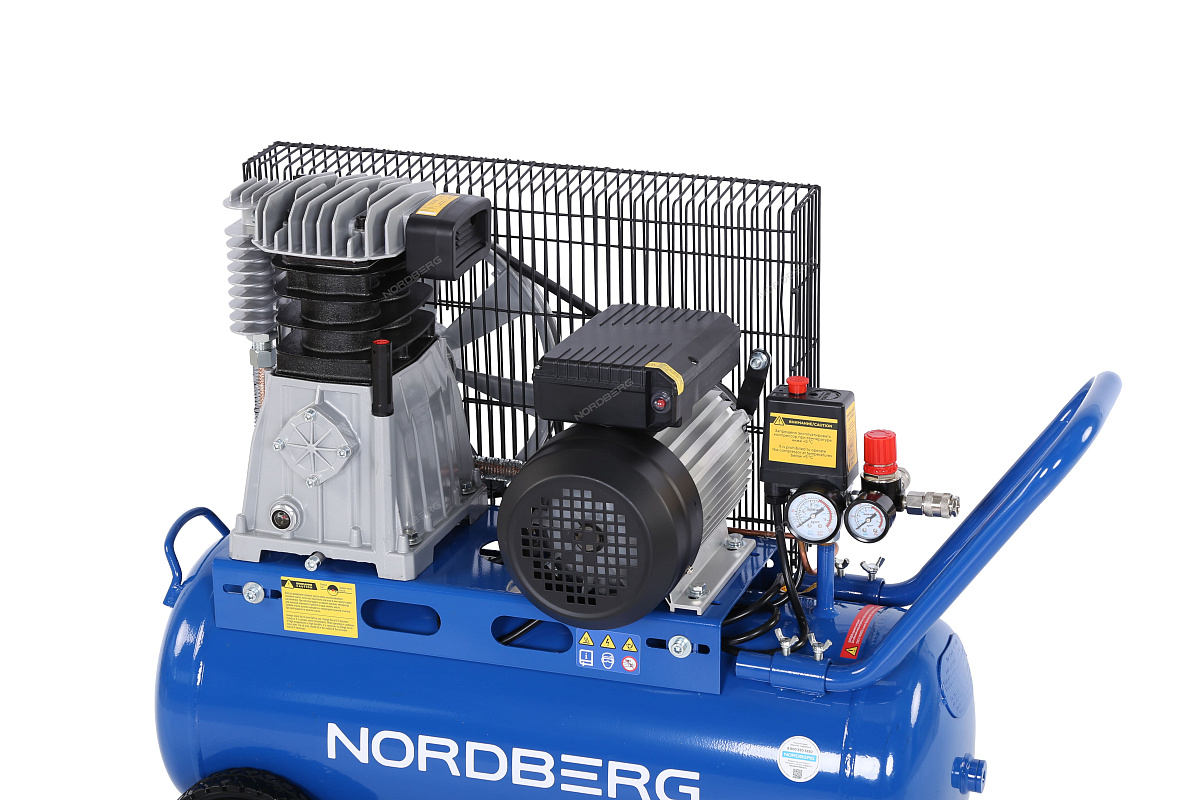 Компрессор поршневой с ременной передачей 220 В, ресивер 50 л, 446 л/мин