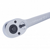 Трещотка 3/8", 200 мм, 32 зубца, флажковая с кнопкой, фиксатор King Tony  3771-08G 3