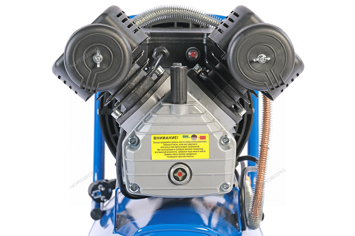 Компрессор поршневой V-образный 220 В, ресивер 50 л, 360 л/мин