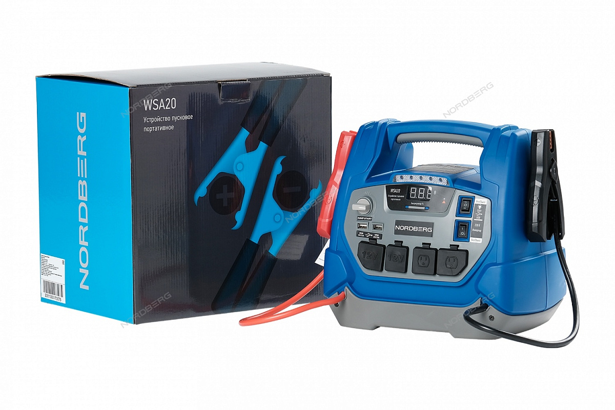 Устройство пусковое портативное 5/12V, емкость 18Ач
