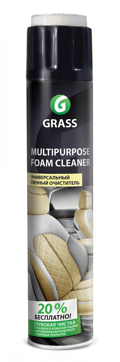 Очиститель обивки салона пенный аэрозоль 750 мл GRASS