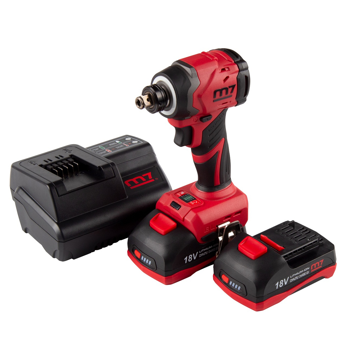 Аккумуляторный ударный гайковёрт 1/2",1/4" в кейсе