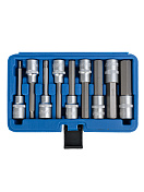 Набор головок 1/2″ со вставкой шестигранной, длина 100 мм, 9пр.  VERTUL  VR50194 1