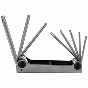 Набор угловых ключей Torx (в ключнице) Т9-Т40, 8 предметовJonnesway  H07M08SF 