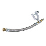 Удлинитель вентиля резиновый в металлической оплетке с крепежом 250 мм