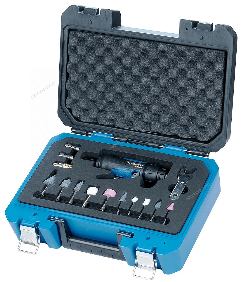 Пневмобормашинка с комплектом насадок 