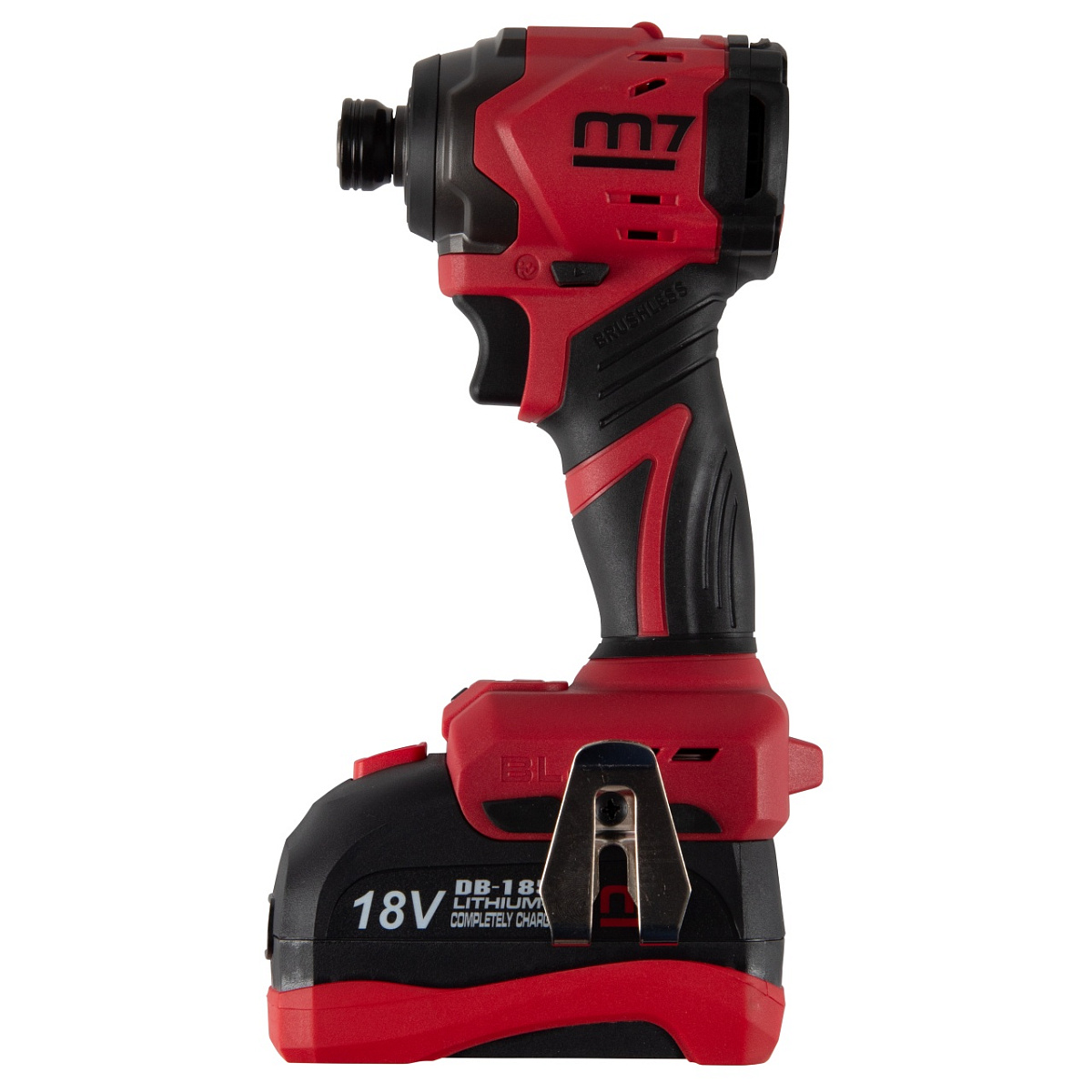 Аккумуляторный шуруповерт, ударный, 18 В, 4 предмета, кейс