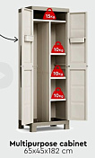 Высокий пластиковый шкаф Exellence Multi Purpose Cabinet 17206890 Keter  241047  4
