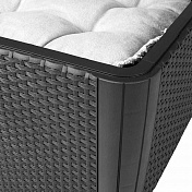 Стол-сундук LUZON PLUS FLAT WICKER GRAPHITE 115 L Keter  241664  2
