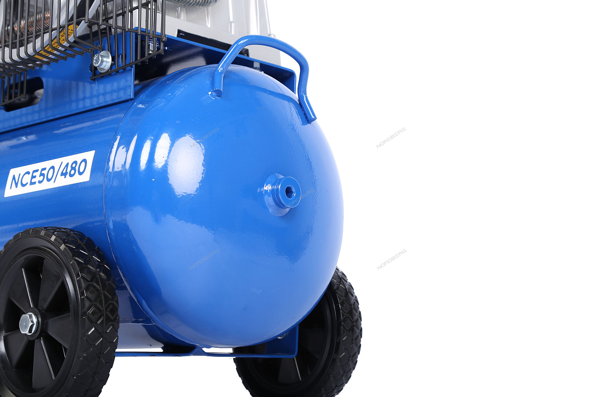 Компрессор поршневой с ременной передачей 220 В, ресивер 50 л, 446 л/мин