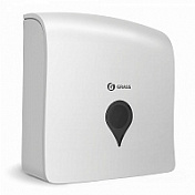 Пластиковый диспенсер ручной для бумажных полотенец белый Grass  IT-0641