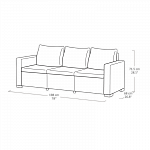 Диван трехместный CALIFORNIA 3 SOFA