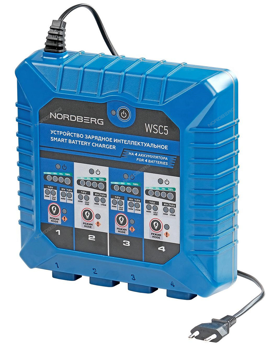 Устройство зарядное интеллектуальное 6/12V, на 4 аккумулятора