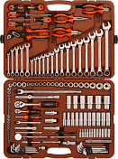 Набор инструмента универсальный 1/4", 3/8" и 1/2"DR, 141 предмет Ombra  OMT141S