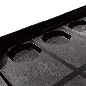 Тележка с тремя открытыми полками, черная Runtec  RT-P3 3