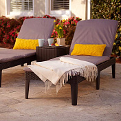 Шезлонг пластиковый с матрасом Jaipur Sun Lounger 4
