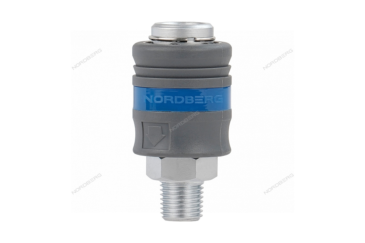 РАЗЪЕМ "мама" быстросъемный - наружняя резьба с пластиковой муфтой