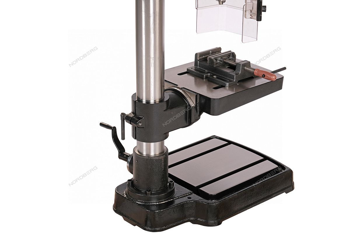 Станок сверлильный профессиональный (1100 Вт, 25 мм, 5 скоростей, нарезание резьбы, тиски)