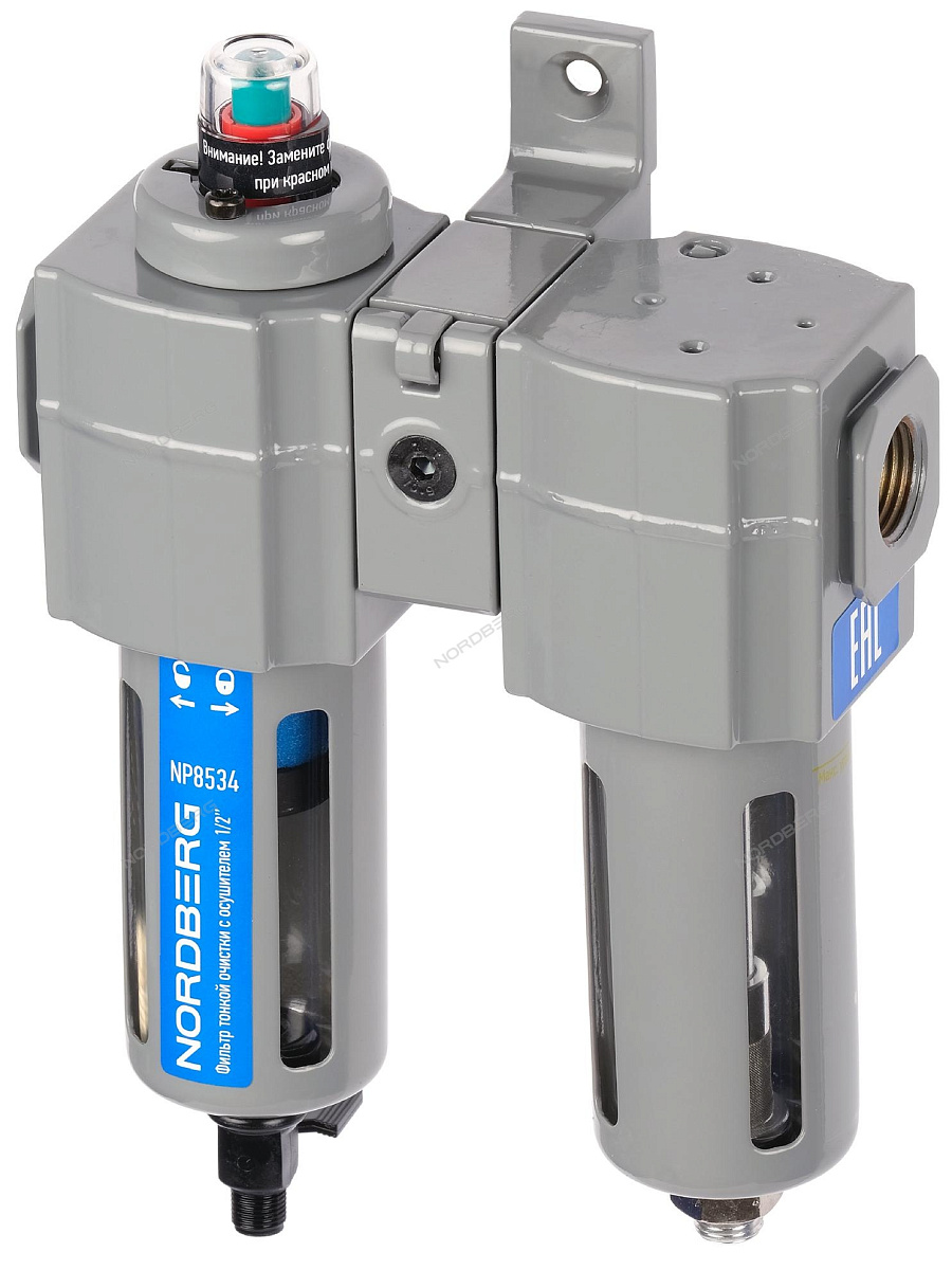 ФИЛЬТР воздушный тонкой очистки + осушитель PRO, 1/2"