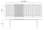 Стол пластиковый раздвижной Alloro 210 Extensible