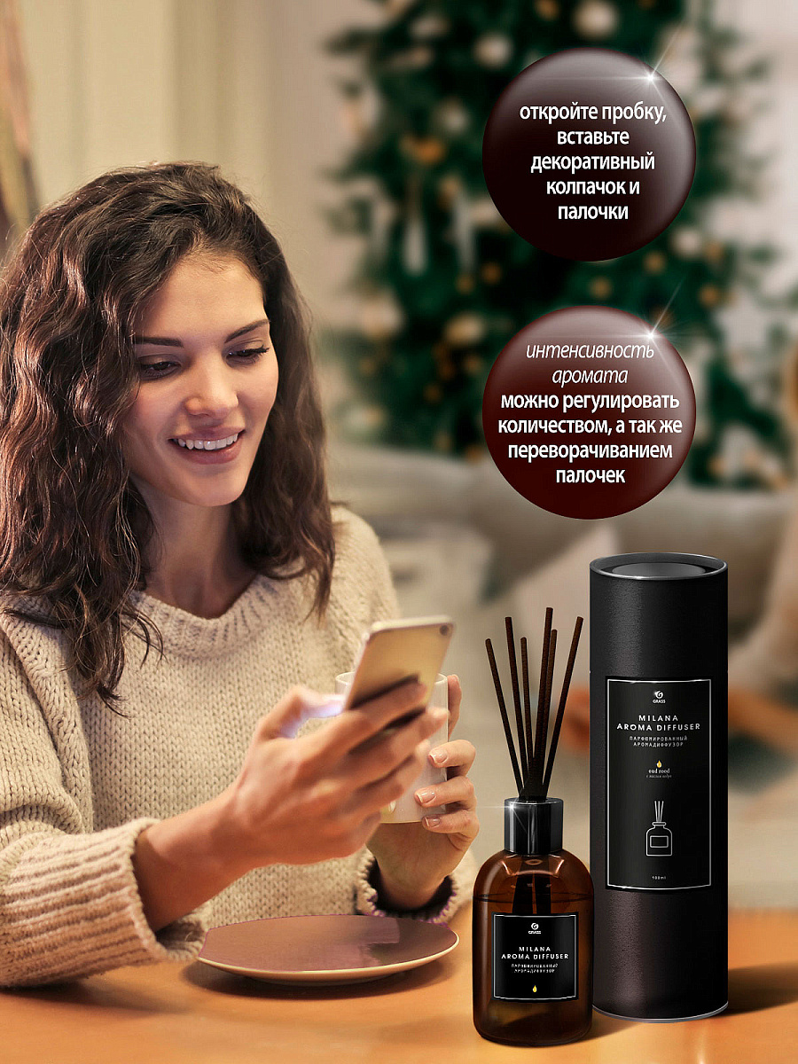 парфюмированный аромадиффузор "milana oud rood" 