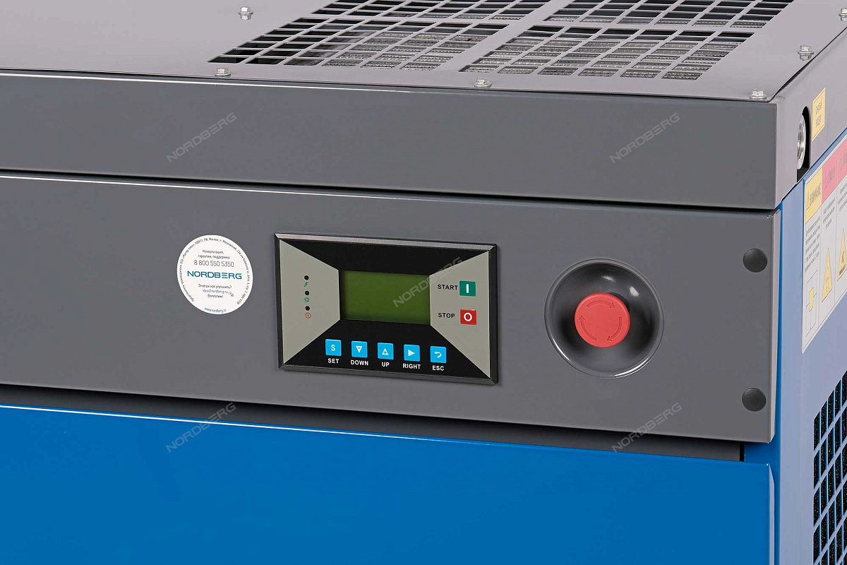 Компрессор винтовой, 7,5 кВт, 960 л/мин, 10 бар, IP23, без ресивера