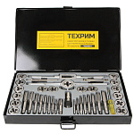 Набор метчиков и плашек М3 - 12, 40 предметов, метрическая резьба