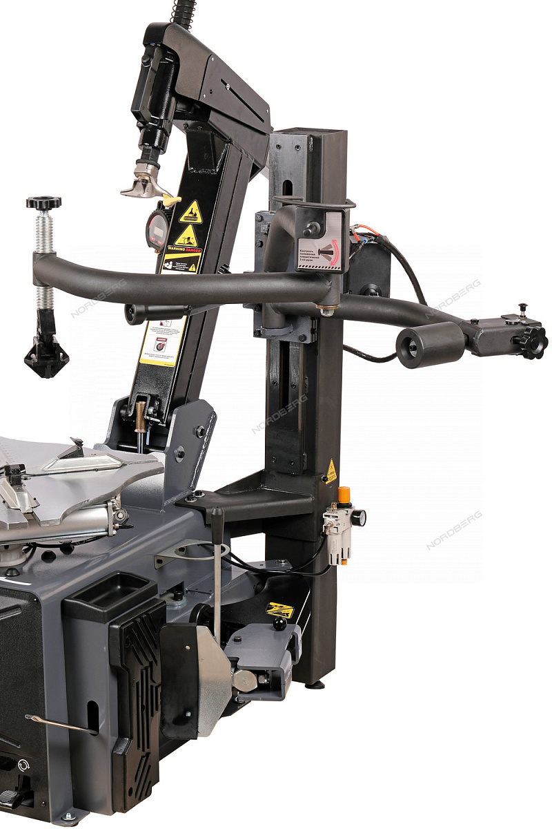 Станок шиномонтажный автомат, двускоростной, 220 В, серый + "Третья рука" 46H44N