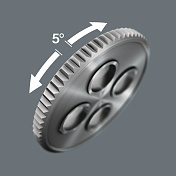 Набор с трещоткой, привод 1/4", метрический 8100 SA 6 Zyklop Speed Wera  WE-004016 5