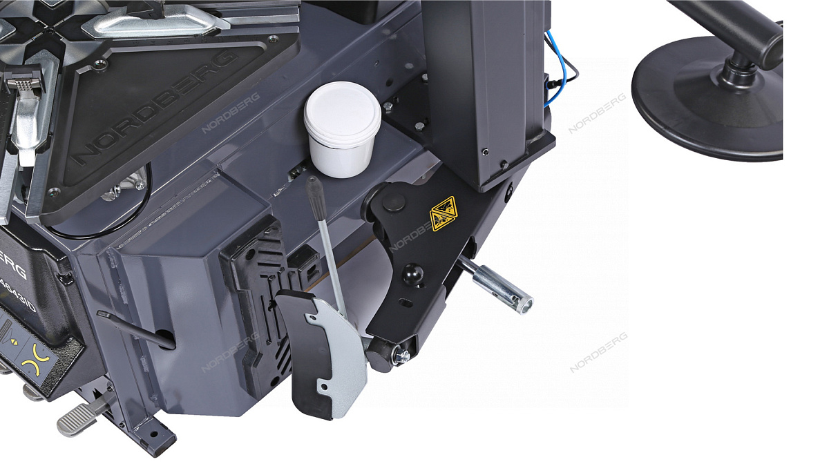 Станок шиномонтажный автомат, инверторный, стол с накладками, 220 В, серый