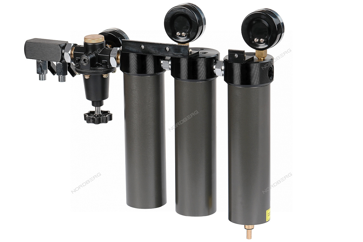 Фильтр-группа трехступенчатая до 0,01 мкм