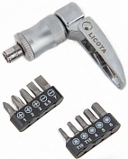 Отвертка трещоточная со сменными вставками1/4", 12 пр. Licota  ABD-033K2 