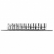 Набор торцевых головок 3/8" 12 гр. 5/16"-13/16" 9пр. на линейке Licota  TBS-22004
