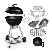 Гриль угольный Teriberka 57 Slow 'N Sear Jet Black Classic 800 Degrees    1