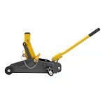 Домкрат гидравлический подкатной с фиксатором, 2 т, 130-330 мм, в кейсе