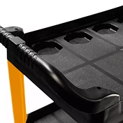 Тележка с тремя открытыми полками, черная Runtec  RT-P3 2