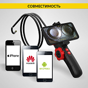 Видеоэндоскоп управляемый USB, 2Мп, 1920x1080, 1м, 6мм, 360° Car-tool  IC-V200 4