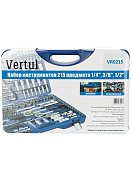 Набор инструментов Vertul 215 предметов 1/4″, 3/8″ 1/2″ VERTUL  VR0215 3