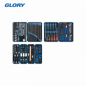 Набор инструментов "GLORY" для тележки, 8 ложементов, 152 предмета King Tony  9G35-152MRVD