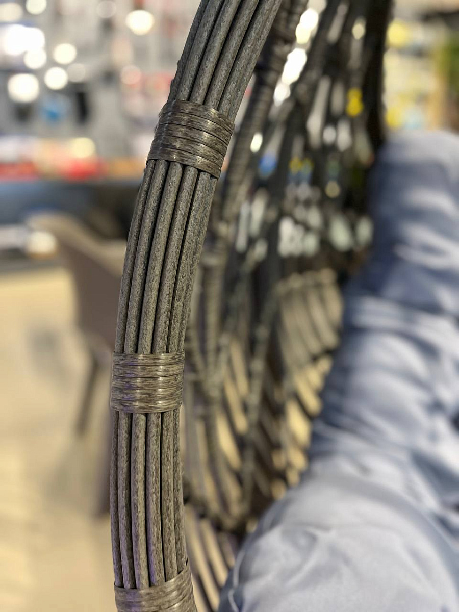 Подвесное кресло из искусственного ротанга N886-W70 Light Grey