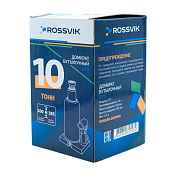 Домкрат бутылочный V10, г/п 10,0т ROSSVIK  V10 4
