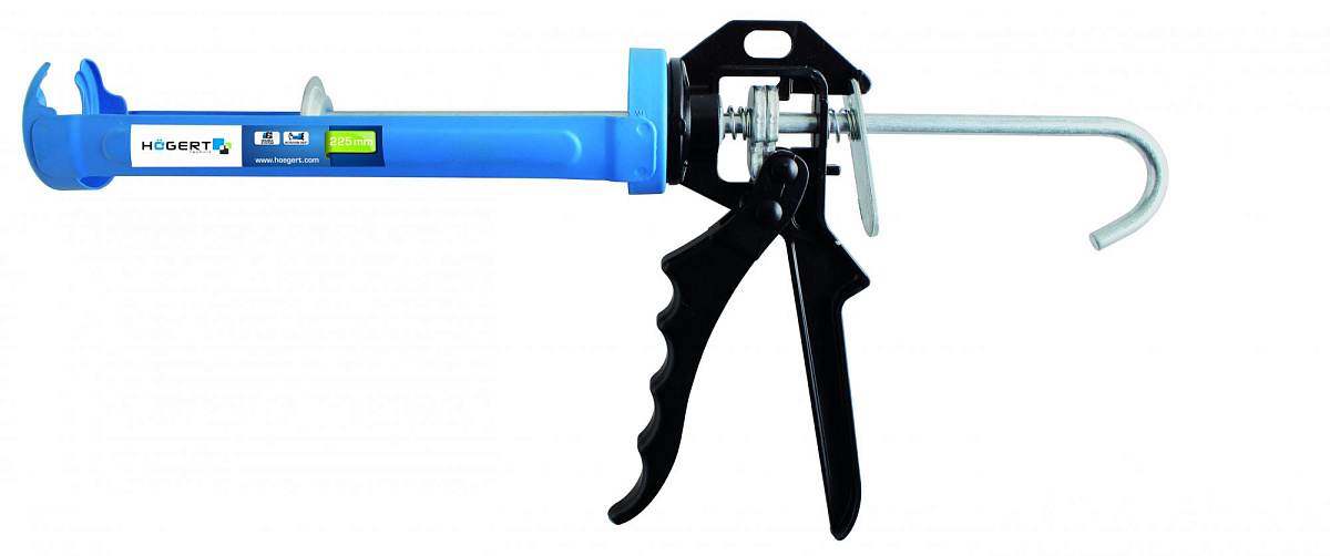Пистолет для герметика полукорпусный, 225 мм
