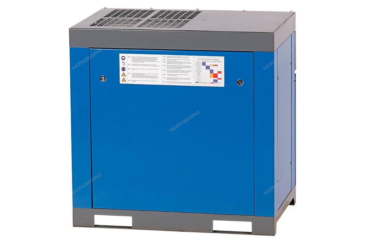 Компрессор винтовой, 7,5 кВт, 960 л/мин, 10 бар, IP23, без ресивера