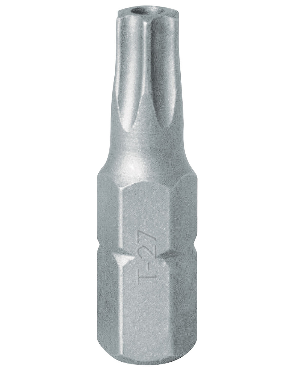 Вставка (бита) торцевая 1/4;, TORX, T27, L = 25, с отверстием KING TONY 102527U