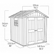 Сарай пластиковый Oakland 757 Keter  228701 1