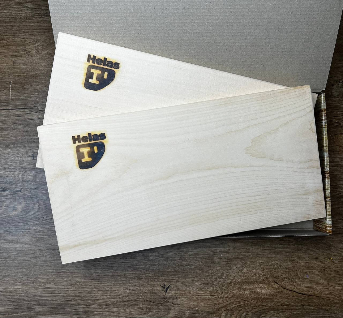 Кедровая доска для копчения Helas 370х190 мм. (1 шт)