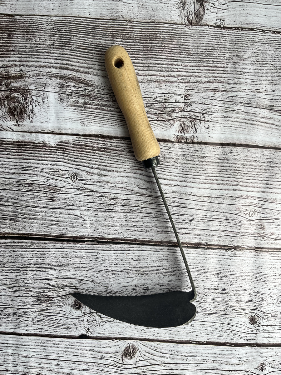 Корейская ручная мотыжка для правшей, рукоятка из ясеня 140мм