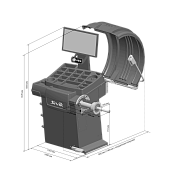 Станок балансировочный GELIOS Sivik  СБМП-60/3D Plus (УЗ, ТЛУ) 3