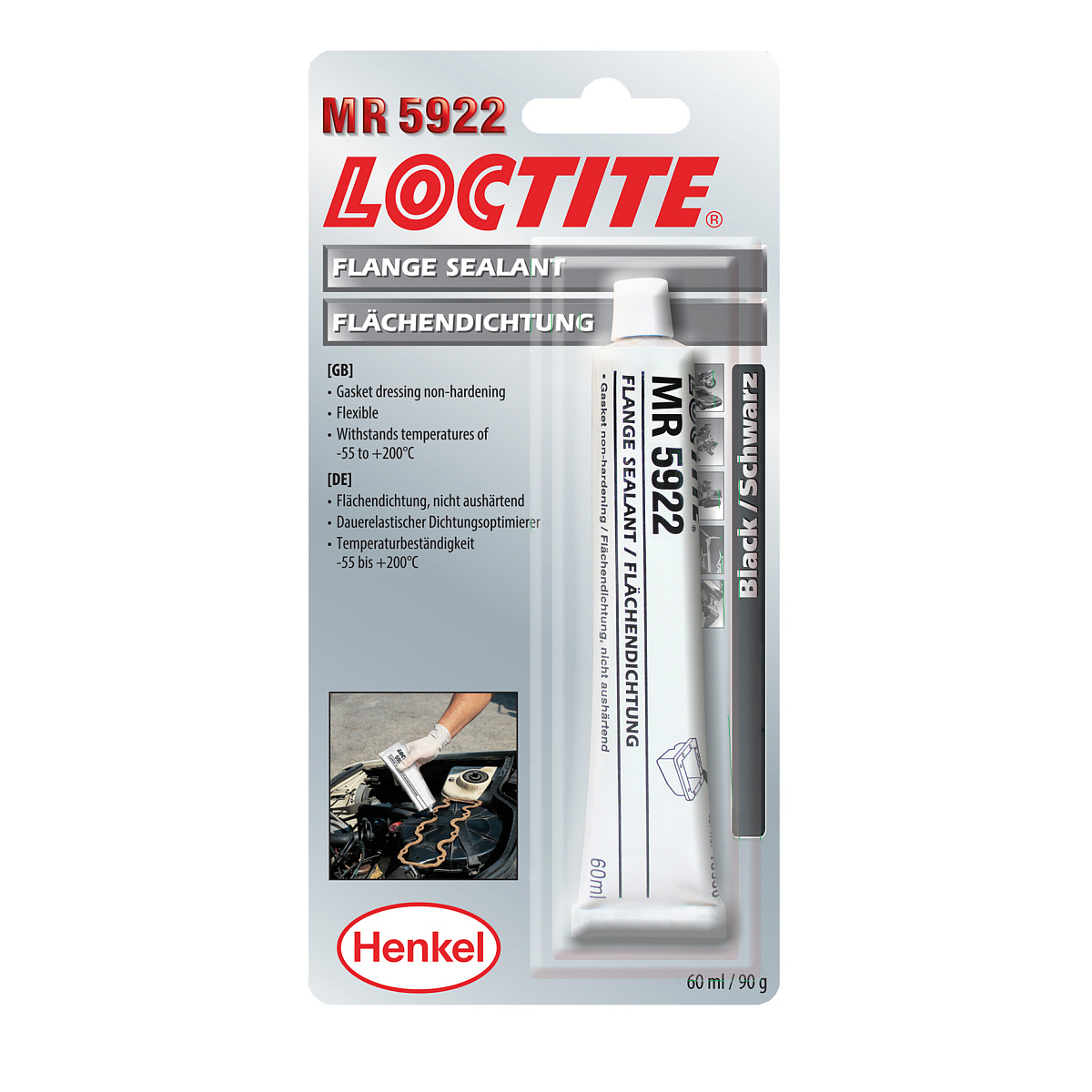 Loctite 5922  60 мл Незастывающий уплотнитель для вырубленных прокладок, полуэластичный