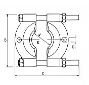 Съемник сепаратор 30-50мм Licota  ATB-1037 1